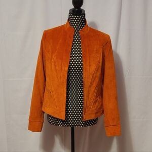 Tribal Orange Zip Up Jacket